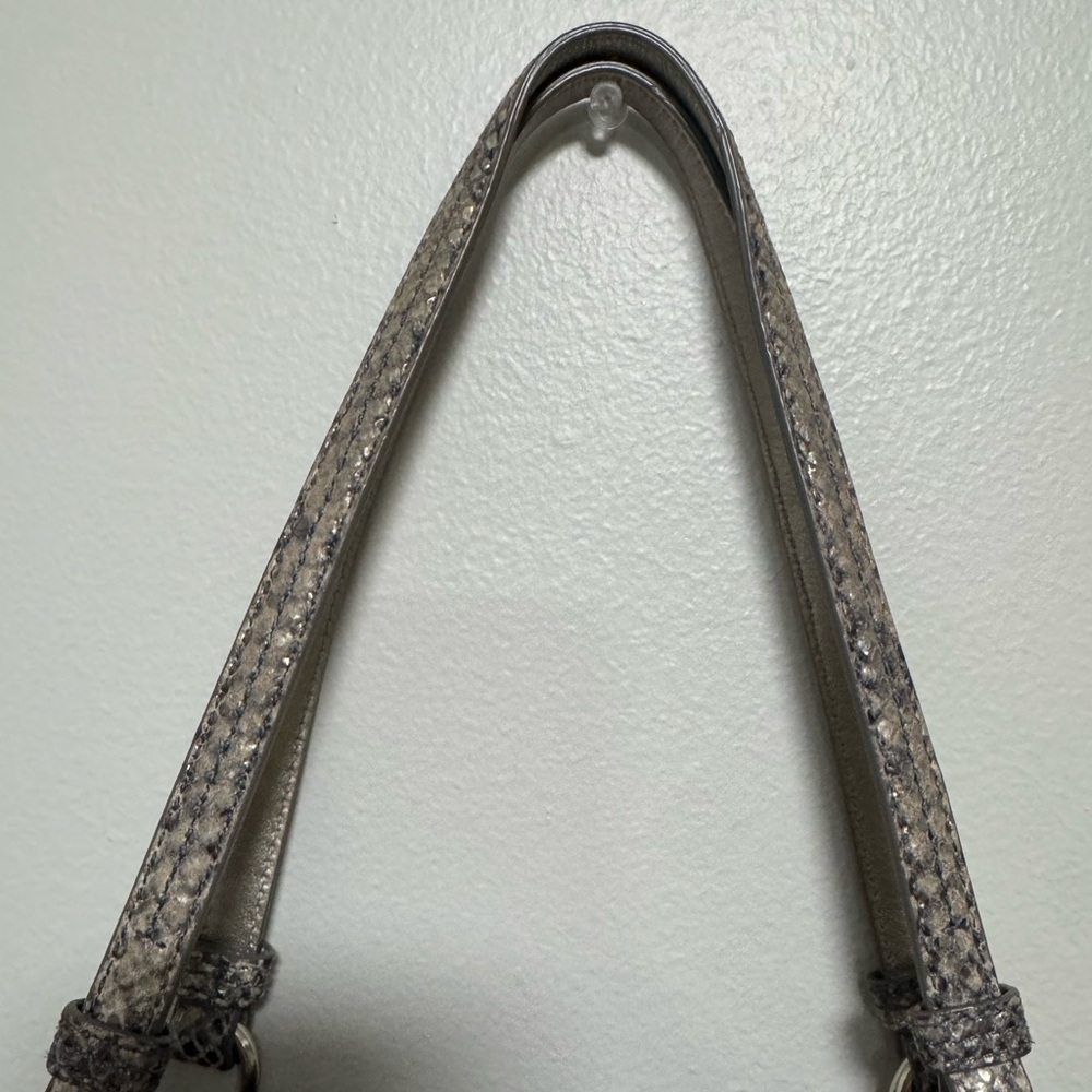 Coach Alexandra Python Straw Purse - image 6